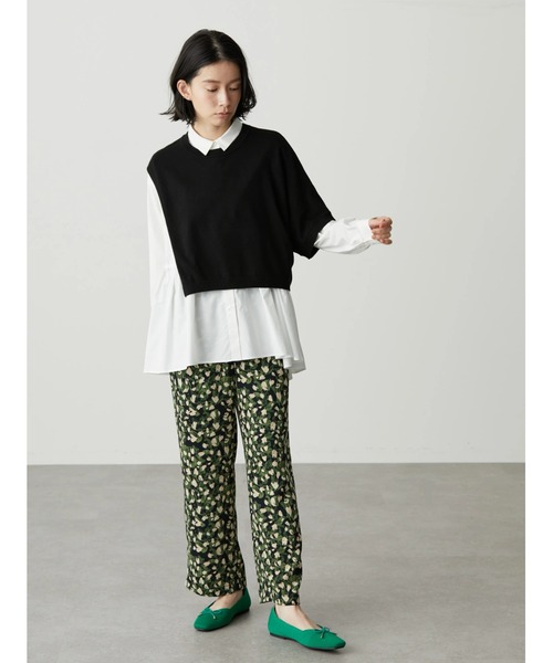 AMERICAN HOLIC（アメリカンホリック）の「SET ティアードブラウス+ニットプルオーバー（シャツ/ブラウス・レディース・オフホワイト/サックスブルー/その他5・M/L）」の13枚目の写真