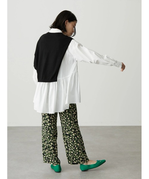 AMERICAN HOLIC（アメリカンホリック）の「SET ティアードブラウス+ニットプルオーバー（シャツ/ブラウス・レディース・オフホワイト/サックスブルー/その他5・M/L）」の14枚目の写真