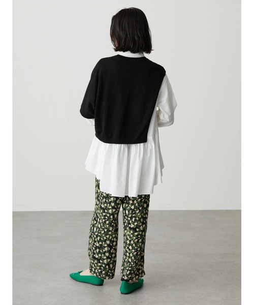 AMERICAN HOLIC（アメリカンホリック）の「SET ティアードブラウス+ニットプルオーバー（シャツ/ブラウス・レディース・オフホワイト/サックスブルー/その他5・M/L）」の15枚目の写真