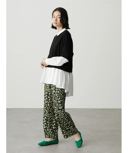 AMERICAN HOLIC（アメリカンホリック）の「SET ティアードブラウス+ニットプルオーバー（シャツ/ブラウス・レディース・オフホワイト/サックスブルー/その他5・M/L）」の16枚目の写真