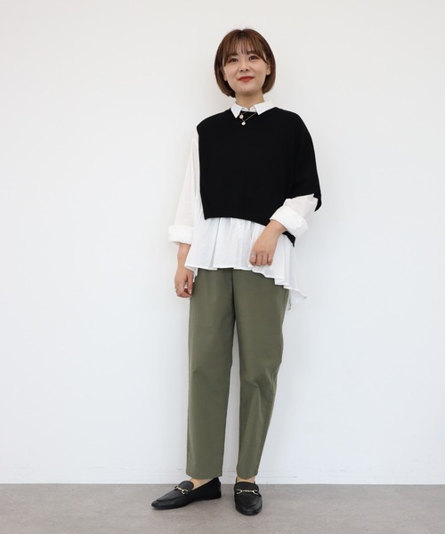 AMERICAN HOLIC（アメリカンホリック）の「SET ティアードブラウス+ニットプルオーバー（シャツ/ブラウス・レディース・オフホワイト/サックスブルー/その他5・M/L）」の21枚目の写真