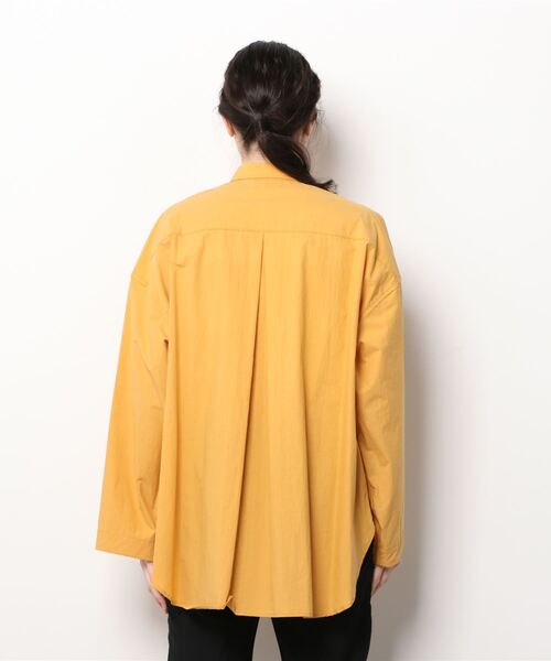 Toironier(トワロニエ)の「Toironier(トワロニエ ) オーバーシャツ(シャツ/ブラウス・レディース・オレンジ/ホワイト・FREE)」の4枚目の写真