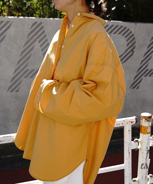 Toironier(トワロニエ)の「Toironier(トワロニエ ) オーバーシャツ(シャツ/ブラウス・レディース・オレンジ/ホワイト・FREE)」の21枚目の写真