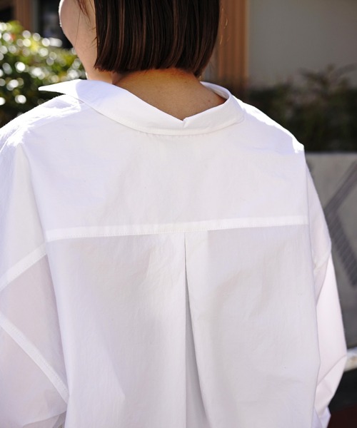 Toironier(トワロニエ)の「Toironier(トワロニエ ) オーバーシャツ(シャツ/ブラウス・レディース・オレンジ/ホワイト・FREE)」の10枚目の写真