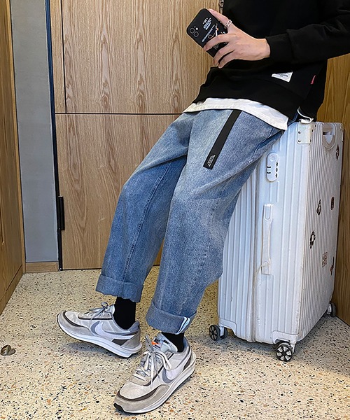 INTERPLAY(インタープレイ)の「【INTERPLAY】ワイドテーパード5Pデニムパンツ(デニムパンツ・メンズ・ネイビー・SMALL/LARGE/MEDIUM)」の10枚目の写真