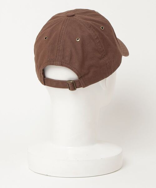 CONVERSE（コンバース）の「【CONVERSE/コンバース】キャンバス ワッペンロゴ ベースボールキャップ（キャップ・メンズ・ブラウン/オリーブ/アイボリー/ブラック/キャメル/グレイッシュブルー・FREE）」の7枚目の写真
