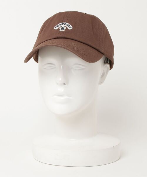 CONVERSE（コンバース）の「【CONVERSE/コンバース】キャンバス ワッペンロゴ ベースボールキャップ（キャップ・メンズ・ブラウン/オリーブ/アイボリー/ブラック/キャメル/グレイッシュブルー・FREE）」の19枚目の写真