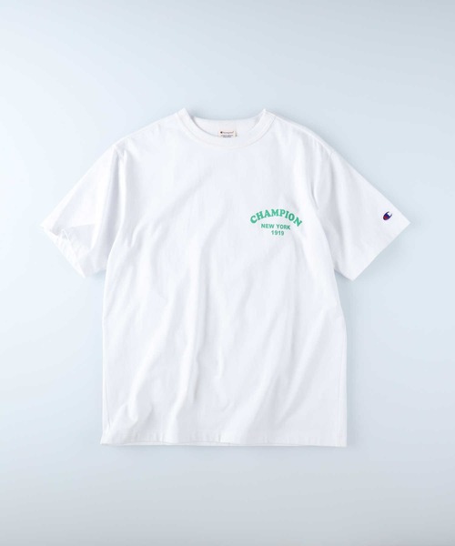 Champion（チャンピオン）の「【Champion】胸ロゴアーチプリントＴシャツ（Tシャツ/カットソー・レディース・ホワイト/グリーン・L/M）」の14枚目の写真