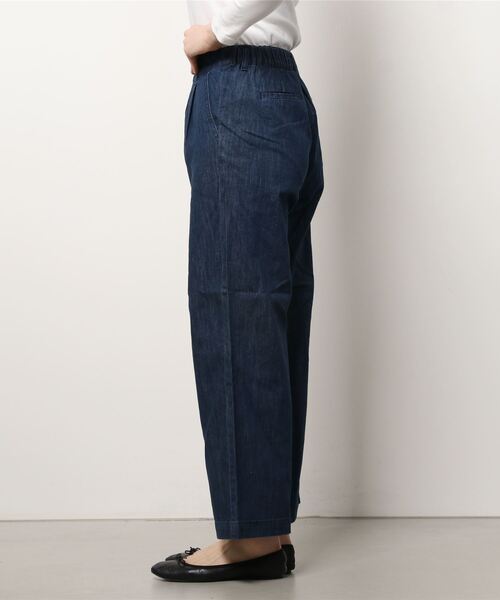 SHORE (ショア)の「SHORE 70cm丈クロップドワイドパンツ(デニムパンツ・レディース・ワンウォッシュ/インディゴブルー・MEDIUM/SMALL/LARGE)」の8枚目の写真