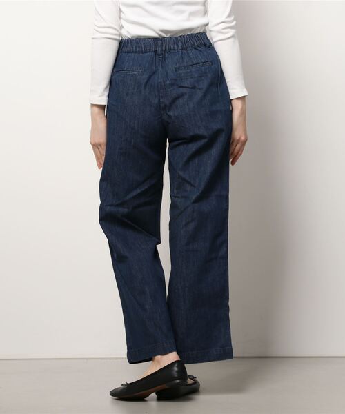 SHORE (ショア)の「SHORE 70cm丈クロップドワイドパンツ(デニムパンツ・レディース・ワンウォッシュ/インディゴブルー・MEDIUM/SMALL/LARGE)」の15枚目の写真