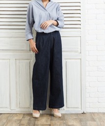 SHORE 70cm丈クロップドワイドパンツ
