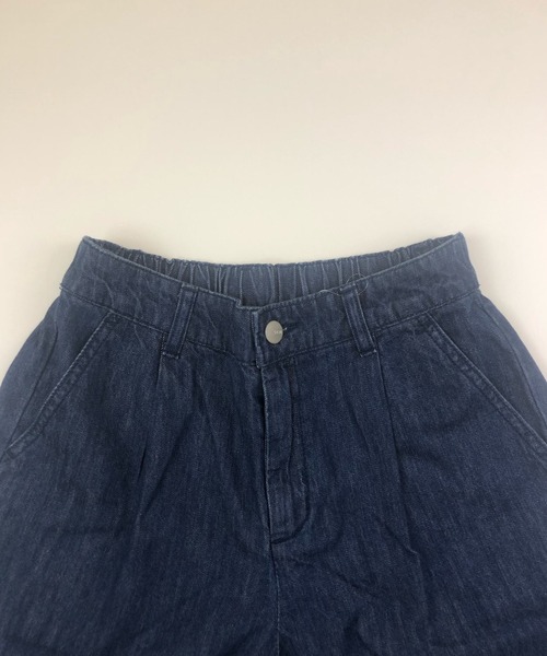 SHORE (ショア)の「SHORE 70cm丈クロップドワイドパンツ(デニムパンツ・レディース・ワンウォッシュ/インディゴブルー・MEDIUM/SMALL/LARGE)」の14枚目の写真