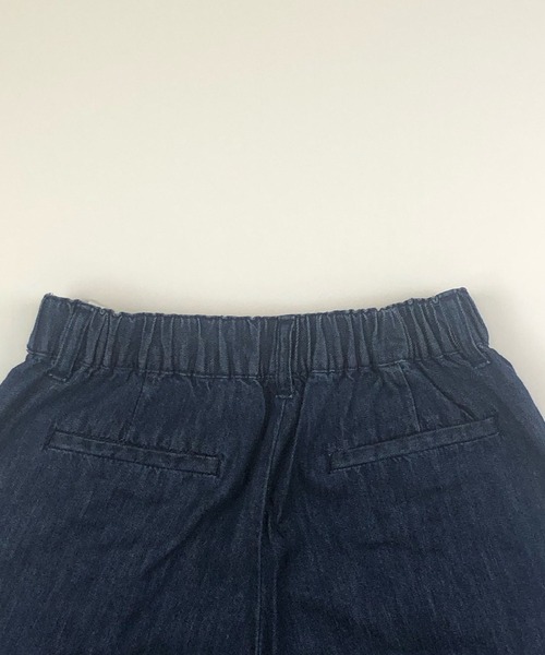 SHORE (ショア)の「SHORE 70cm丈クロップドワイドパンツ(デニムパンツ・レディース・ワンウォッシュ/インディゴブルー・MEDIUM/SMALL/LARGE)」の9枚目の写真