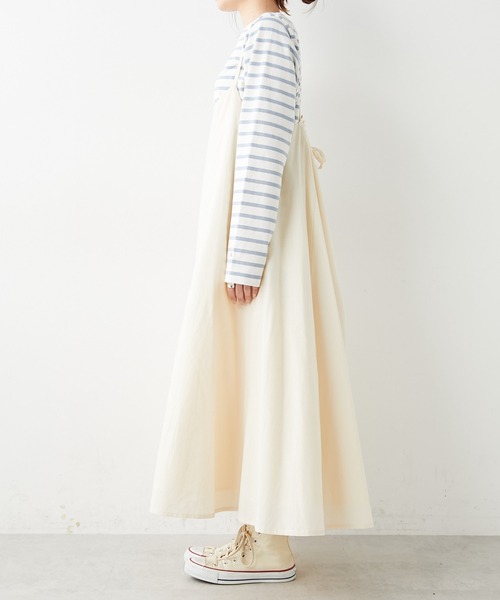 PUAL CE CIN(ピュアルセシン)の「コットンレーヨンキャミワンピース(ワンピース・レディース・ブラック/ベージュ/ナチュラル・FREE)」の22枚目の写真