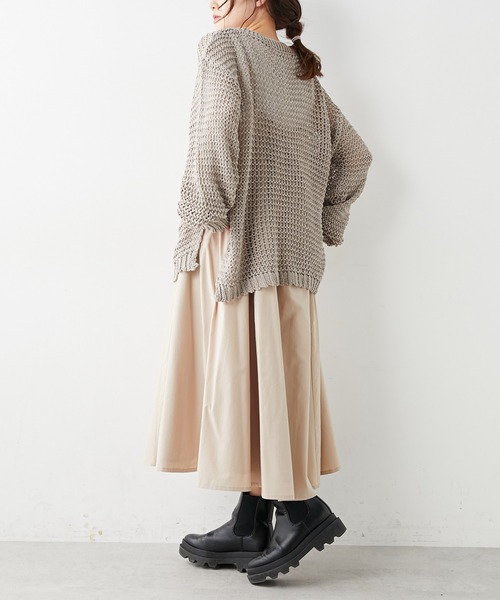 PUAL CE CIN(ピュアルセシン)の「コットンレーヨンキャミワンピース(ワンピース・レディース・ブラック/ベージュ/ナチュラル・FREE)」の11枚目の写真