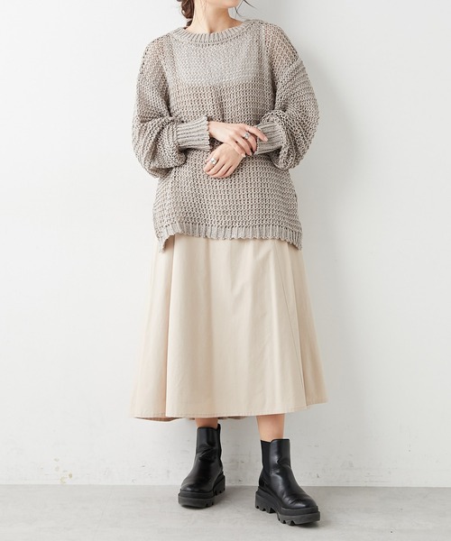 PUAL CE CIN(ピュアルセシン)の「コットンレーヨンキャミワンピース(ワンピース・レディース・ブラック/ベージュ/ナチュラル・FREE)」の10枚目の写真