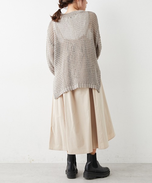 PUAL CE CIN(ピュアルセシン)の「コットンレーヨンキャミワンピース(ワンピース・レディース・ブラック/ベージュ/ナチュラル・FREE)」の12枚目の写真