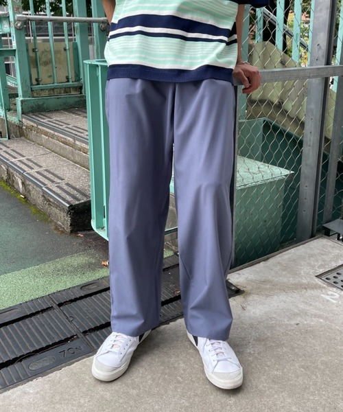 CIAOPANIC（チャオパニック）の「ワンタックイージーパンツ / one tuck easy pants（スラックス・メンズ・ブラック/ブルー/グリーン・MEDIUM/LARGE）」の3枚目の写真