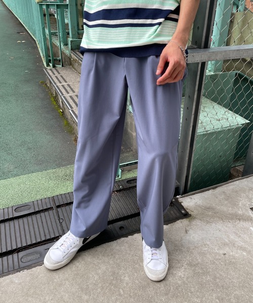 CIAOPANIC（チャオパニック）の「ワンタックイージーパンツ / one tuck easy pants（スラックス・メンズ・ブラック/ブルー/グリーン・MEDIUM/LARGE）」の6枚目の写真