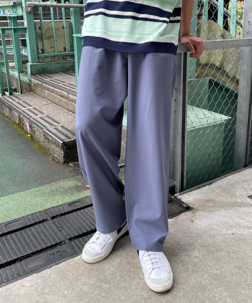 CIAOPANIC（チャオパニック）の「ワンタックイージーパンツ / one tuck easy pants（スラックス・メンズ・ブラック/ブルー/グリーン・MEDIUM/LARGE）」の8枚目の写真