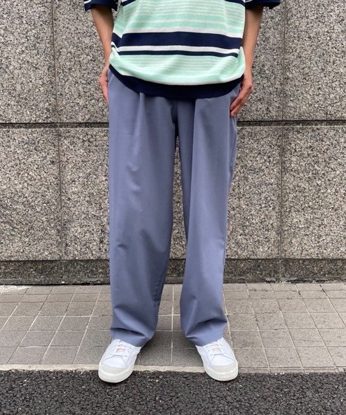 CIAOPANIC（チャオパニック）の「ワンタックイージーパンツ / one tuck easy pants（スラックス・メンズ・ブラック/ブルー/グリーン・MEDIUM/LARGE）」の10枚目の写真
