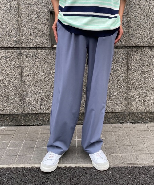 CIAOPANIC（チャオパニック）の「ワンタックイージーパンツ / one tuck easy pants（スラックス・メンズ・ブラック/ブルー/グリーン・MEDIUM/LARGE）」の11枚目の写真