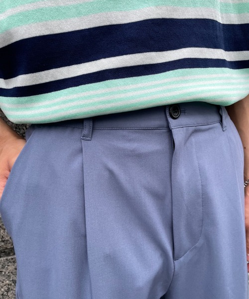 CIAOPANIC（チャオパニック）の「ワンタックイージーパンツ / one tuck easy pants（スラックス・メンズ・ブラック/ブルー/グリーン・MEDIUM/LARGE）」の14枚目の写真