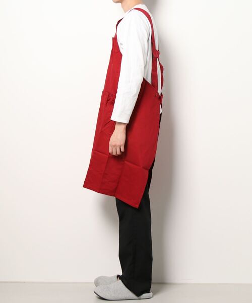 NAIGAI(ナイガイ)の「HOUSE WEAR STUDIO 綿100% 20ツイル H型 無地 メンズ ワークエプロン 70372051(エプロン・メンズ・パープル/レッド/ベージュ/カーキ/ブラック・FREE)」の9枚目の写真