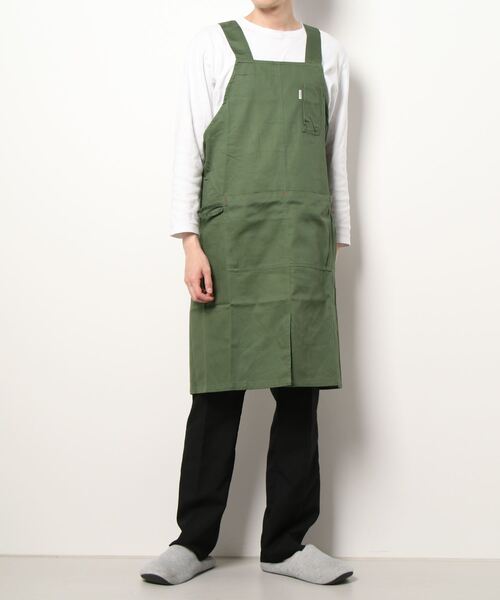 NAIGAI(ナイガイ)の「HOUSE WEAR STUDIO 綿100% 20ツイル H型 無地 メンズ ワークエプロン 70372051(エプロン・メンズ・パープル/レッド/ベージュ/カーキ/ブラック・FREE)」の7枚目の写真