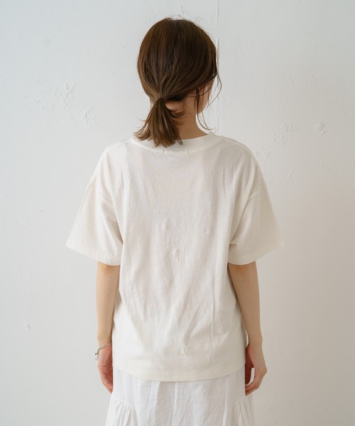 Kastane(カスタネ)の「【Yuri Hanamoriコラボ】フォトTEE(Tシャツ/カットソー・レディース・イエロー/オフホワイト・FREE)」の16枚目の写真