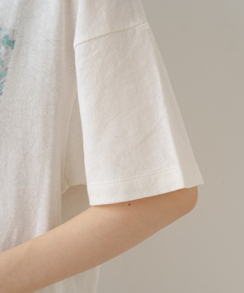 Kastane(カスタネ)の「【Yuri Hanamoriコラボ】フォトTEE(Tシャツ/カットソー・レディース・イエロー/オフホワイト・FREE)」の13枚目の写真