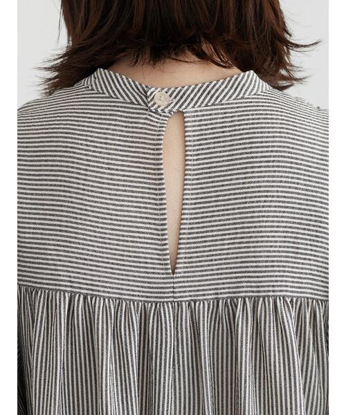 Sugar spoon（シュガースプーン）の「・SUGAR SPOON ストライプシャーリングワンピ（ワンピース・レディース・ベージュ/グリーン・FREE）」の10枚目の写真