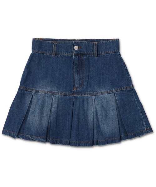 SPINNS（スピンズ）の「デニムボックスプリーツミニスカート（デニム
