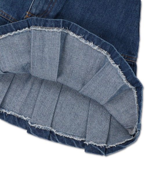 SPINNS（スピンズ）の「デニムボックスプリーツミニスカート（デニムスカート・レディース・ブルー/ブラック・ONESIZE）」の19枚目の写真