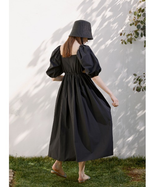 【極美品】COEL コエル バッククロスワンピース 黒　カットソーワンピース 極美品】COEL コエル バッククロスワンピース 黒 カットソー