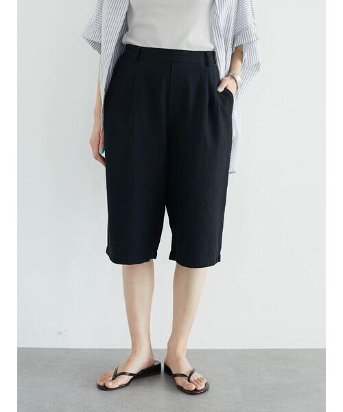 CRAFT STANDARD BOUTIQUE(クラフトスタンダードブティック)の「ツイルハーフパンツ *◆(その他パンツ・レディース・ブラック/ブラウン・M/L)」の3枚目の写真