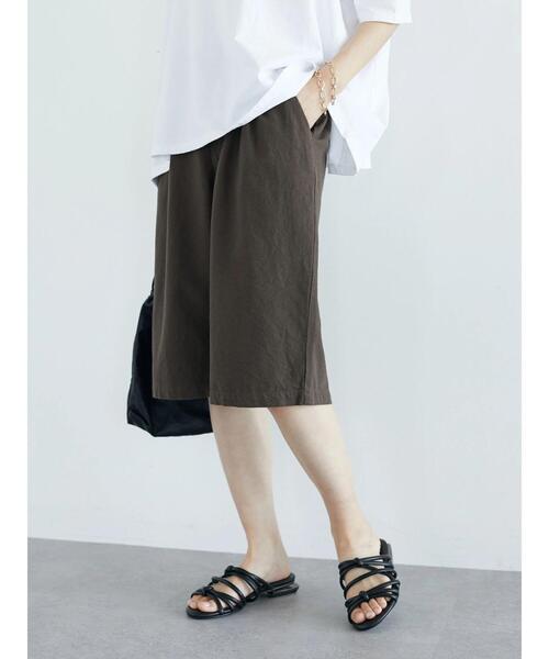 CRAFT STANDARD BOUTIQUE(クラフトスタンダードブティック)の「ツイルハーフパンツ *◆(その他パンツ・レディース・ブラック/ブラウン・M/L)」の6枚目の写真