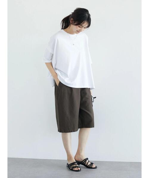 CRAFT STANDARD BOUTIQUE(クラフトスタンダードブティック)の「ツイルハーフパンツ *◆(その他パンツ・レディース・ブラック/ブラウン・M/L)」の8枚目の写真