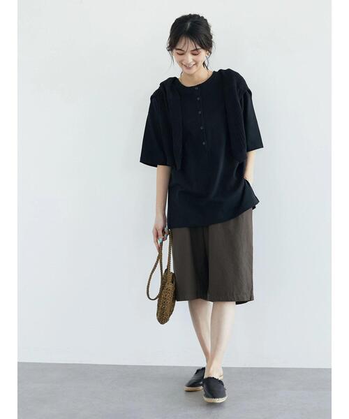 CRAFT STANDARD BOUTIQUE(クラフトスタンダードブティック)の「ツイルハーフパンツ *◆(その他パンツ・レディース・ブラック/ブラウン・M/L)」の12枚目の写真