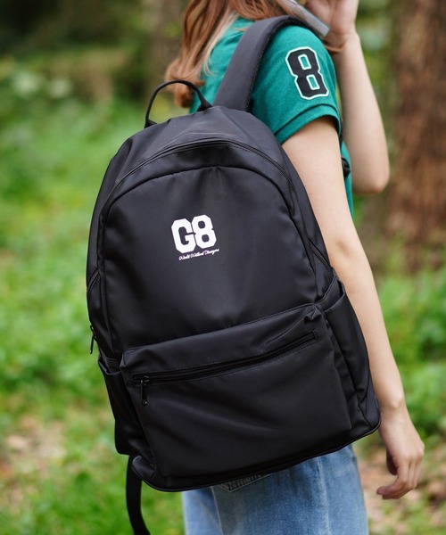 GIORDANO（ジョルダーノ）の「[ GIORDANO ] ロゴプリントバックパック (リュック)（バックパック/リュック・レディース・ネイビー/ブラック/カーキ・FREE）」の2枚目の写真