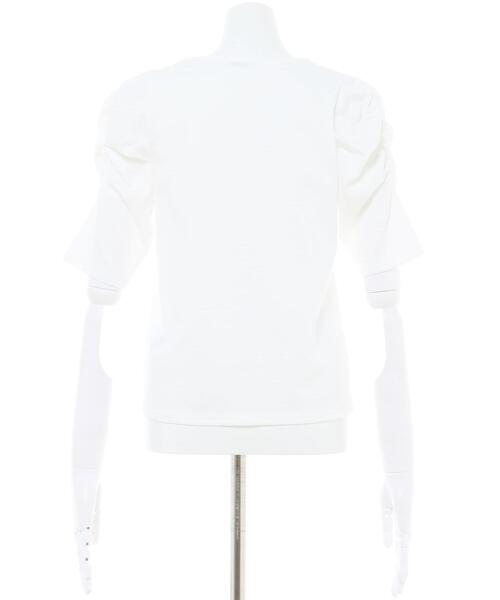 INGNI（イング）の「パワショルロゴTシャツ（Tシャツ/カットソー・レディース・グレー系その他/ホワイト×ブルー/ホワイト×ブラック/ホワイト×ピンク・M）」の7枚目の写真
