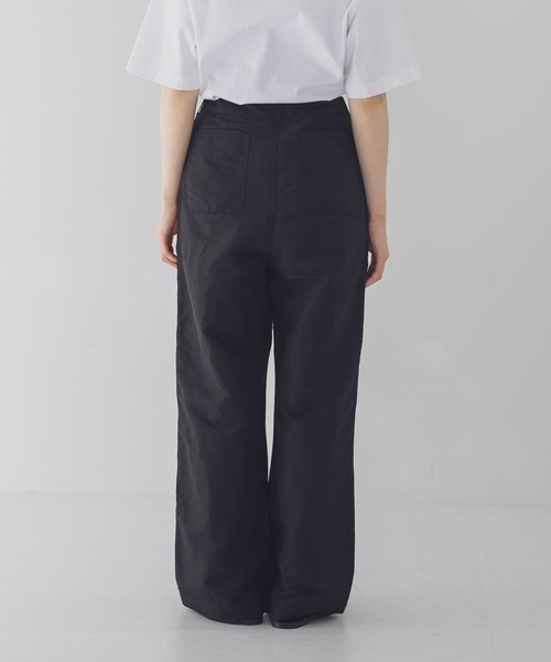 URBAN RESEARCH DOORS（アーバンリサーチドアーズ）の「UNIFY　コットンリネンパジャマパンツ（その他パンツ・レディース・ブラック・ONE）」の10枚目の写真