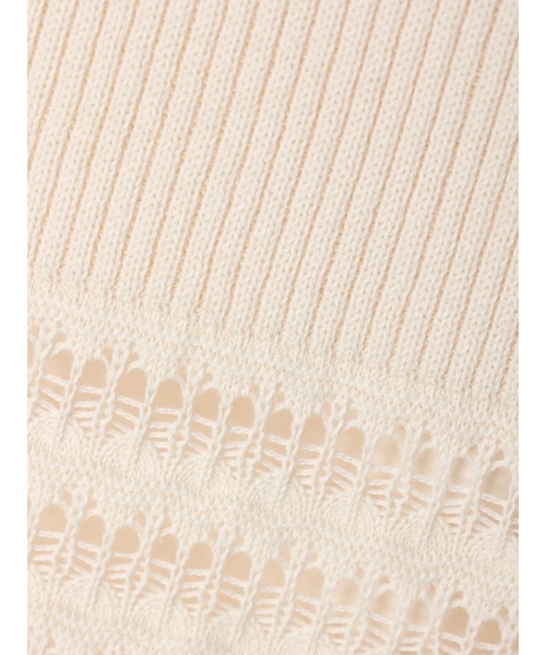 AMERICAN HOLIC(アメリカンホリック)の「透かし編みニットスカート(スカート・レディース・ブラック/アイボリー・S/M/L)」の5枚目の写真