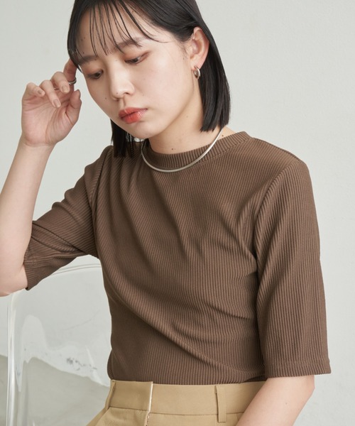 Aunt Marie's(アントマリーズ)の「バックオープンリブトップス(Tシャツ/カットソー・レディース・ブラウン/チャコールグレー/ブラック/アイボリー・FREE)」の15枚目の写真