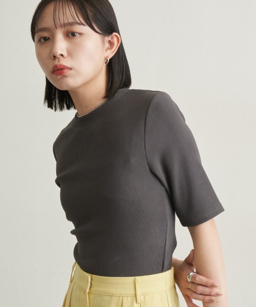 Aunt Marie's(アントマリーズ)の「バックオープンリブトップス(Tシャツ/カットソー・レディース・ブラウン/チャコールグレー/ブラック/アイボリー・FREE)」の12枚目の写真
