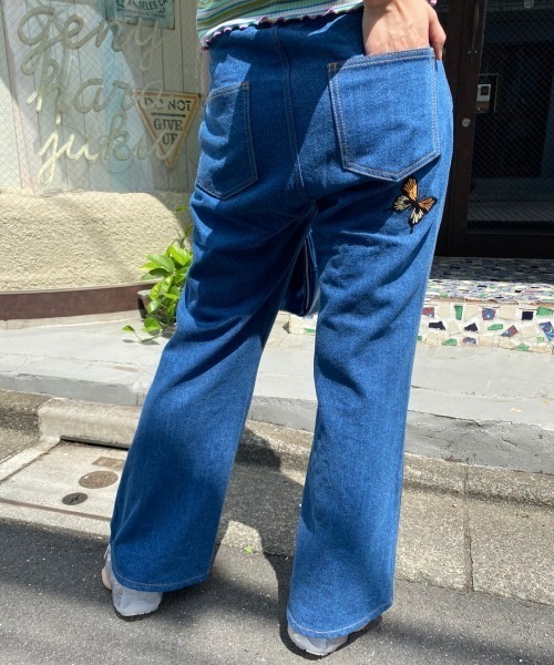 レア！　TINY BUTTERFLY DENIM サロペット レア！ TINY BUTTERFLY DENIM サロペット レア！ TINY BUTTERFLY