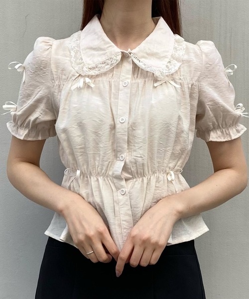 Crea titty&Co. PETIT（クレアティティーアンドコープチ）の「【Crea titty&Co.PETIT】マルチリボンブラウス（シャツ/ブラウス・レディース・アイボリー・FREE）」の5枚目の写真