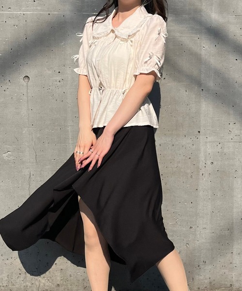 Crea titty&Co. PETIT（クレアティティーアンドコープチ）の「【Crea titty&Co.PETIT】マルチリボンブラウス（シャツ/ブラウス・レディース・アイボリー・FREE）」の2枚目の写真