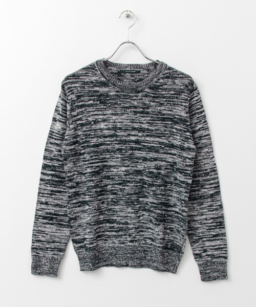 URBAN RESEARCH DOORS MENS（アーバンリサーチ ドアーズ メンズ）の「DOORS 綿麻スラブC/Nニット（ニット/セーター・メンズ・ネイビー/ベージュ・40/38）」の8枚目の写真