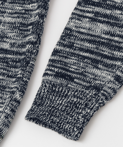 URBAN RESEARCH DOORS MENS（アーバンリサーチ ドアーズ メンズ）の「DOORS 綿麻スラブC/Nニット（ニット/セーター・メンズ・ネイビー/ベージュ・40/38）」の10枚目の写真